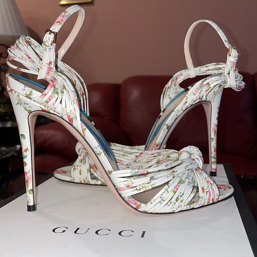 Gucci floral sandals